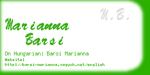 marianna barsi business card